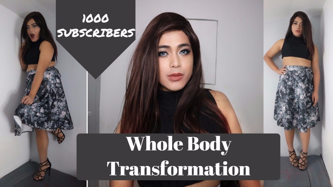 BOY TO GIRL WHOLE BODY TRANSFORMATION JANDROGEN YouTube