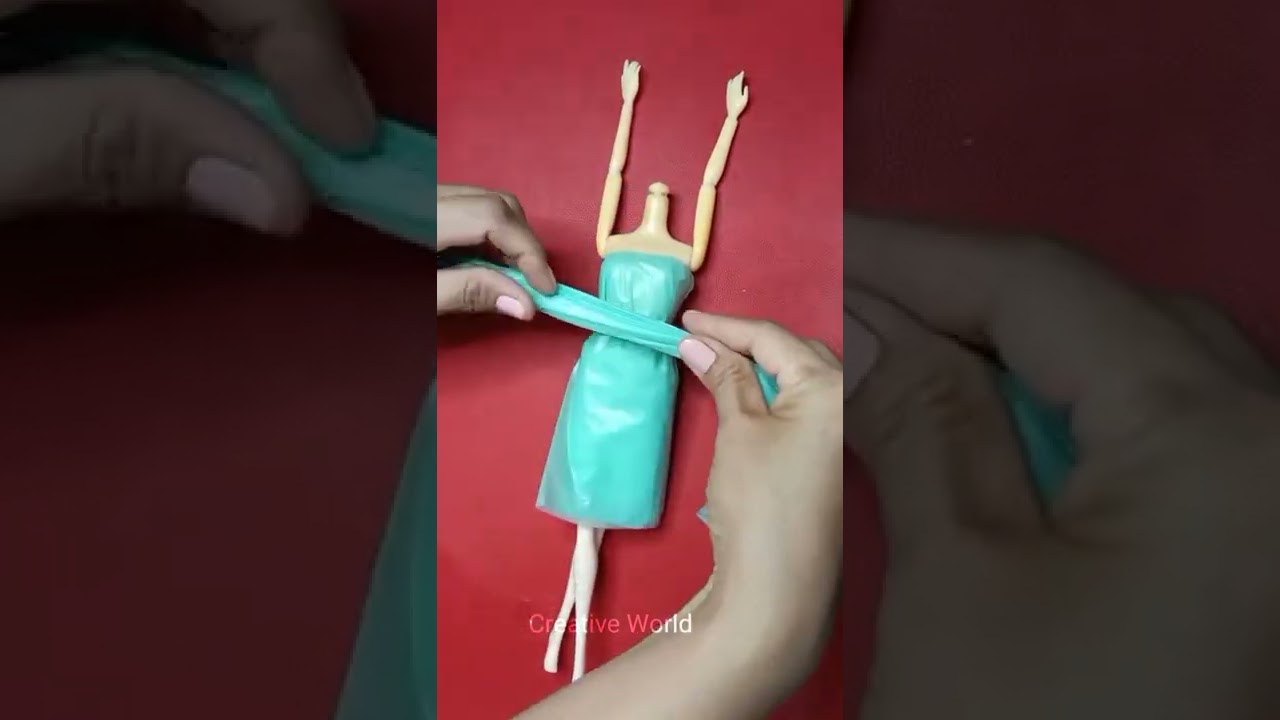 Top Dress Plastic Dress How To Make Dress BARBY DOLL YouTube Top Dress Plastic Dress How To Make Dress BARBY DOLL YouTube
