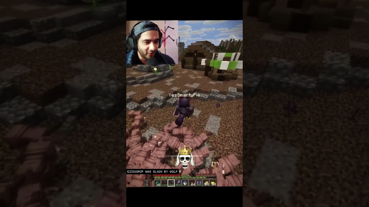 YesSmartyPie Killed Ezio18rip In Himlands Minecraft Edit 🤯❤️🔥 @YesSmartyPie #minecraft #shorts