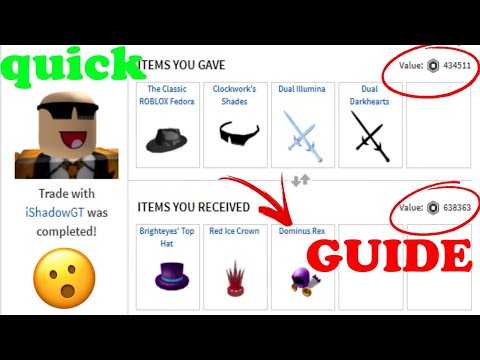How To Trade On Roblox 2020 Youtube
