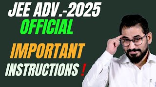 Official Important Instructions I Jee Advanced