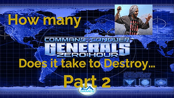 Command & Conquer Generals Zero Hour How many terrorists does it take to