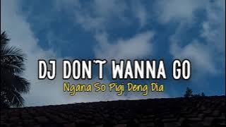 DJ DON'T WANNA GO X NGANA SO PIGI DENG DIA || VIRAL TIKTOK - DJ SANTUY