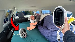 Can We Stay Warm Car Camping W/ Micro Heater? (5º)