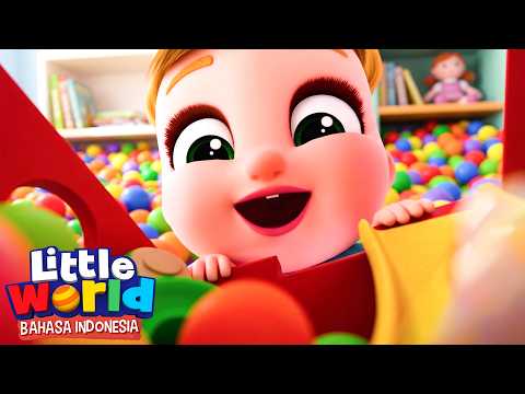Nina and Nico Clean Up Their Toys! | Little World Indonesian | Cartoons and Nursery Rhymes