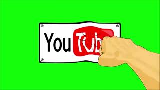 Youtube subscribe button green screen video Free to use | No credits required
