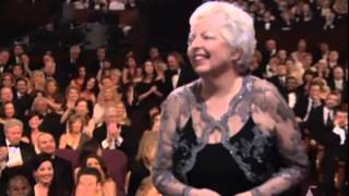 Thelma Schoonmaker winning a Film Editing Oscar® for 