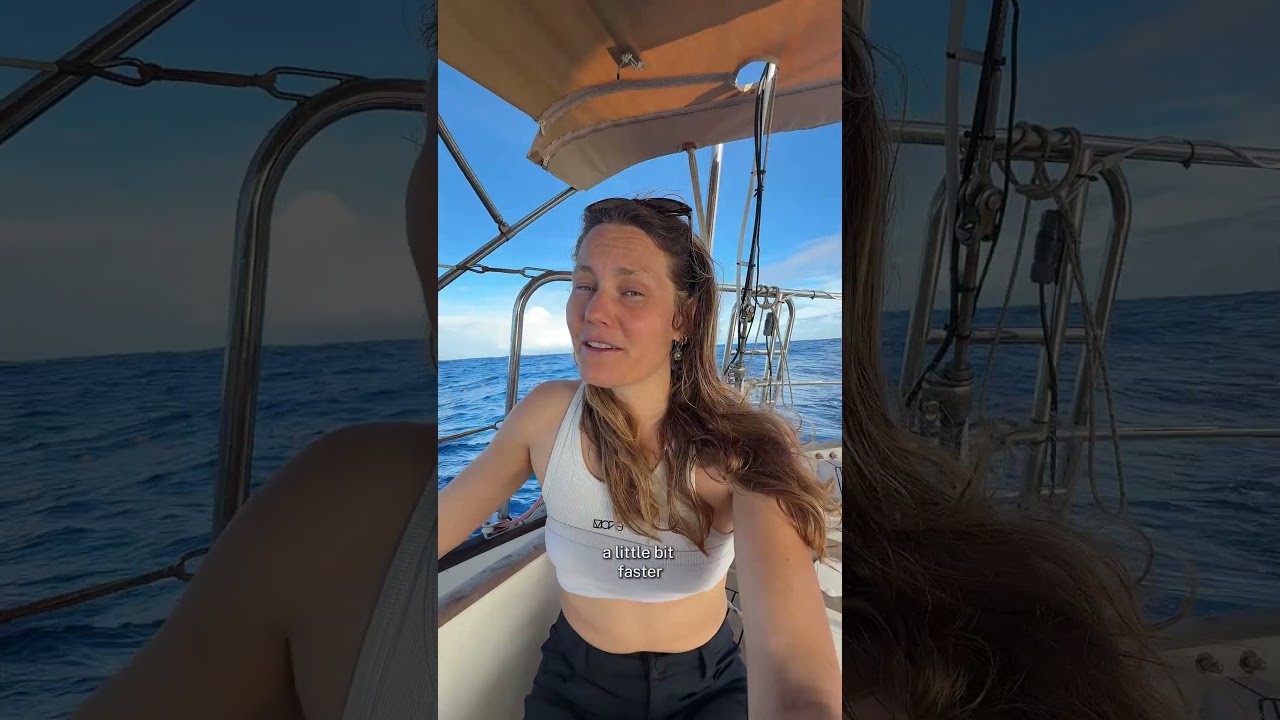 ⁣Sailing solo across the Atlantic Ocean and day 31 was a hard one
