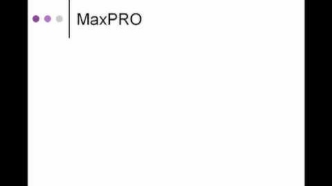 Innovision Systems - MaxPRO Introduction