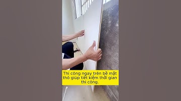 Tấm ốp tường sợi than tre. Thi công nhanh chóng xu hướng hiện đại