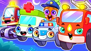 Five Little Cars Come to the Rescue 🥳 Finally! 🤩 + More Kids Songs &amp; Nursery Rhymes by VocaVoca🥑