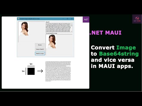 .NET Maui Apps | Convert Image to Base64string and from Base64string to image in  NET MAUI apps.