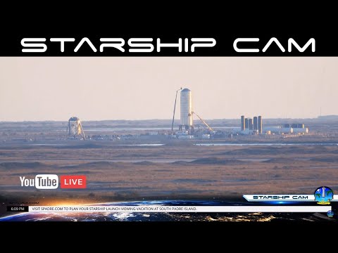 4K LIVE STARSHIP CAM - SpaceX Boca Chica Launch Pad Live in 4K from South Padre Island Texas