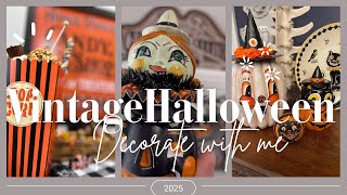 VINTAGE HALLOWEEN DECORATE WITH ME #halloweendecor 