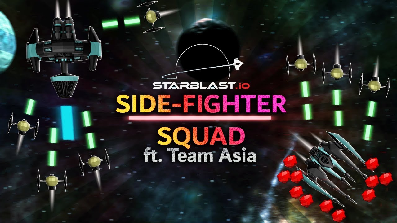 Starblast.io - U Sniper and Advanced-Fighter, Team Mode 32