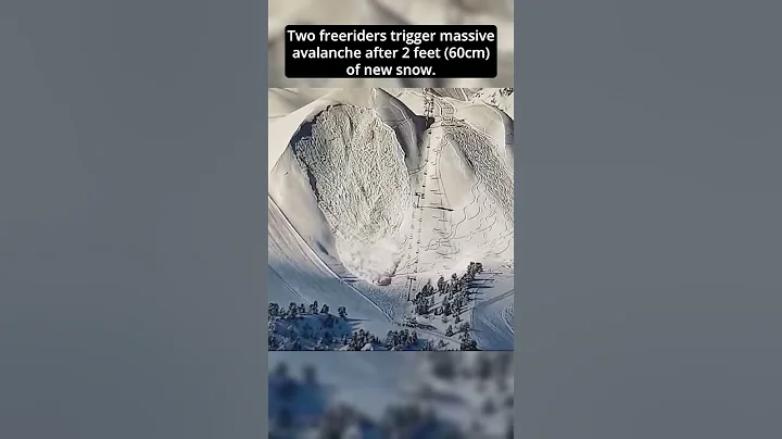 ⛔️⛷️ Two freeriders go against ski area orders and trigger massive avalanche that hits chairlift. 😬