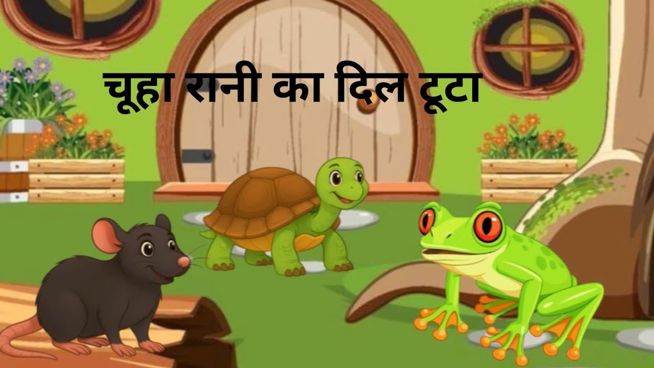 Hindi cartoon kahani || chuha Rani ka Dil tuta ||Baby TV||