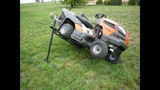 Podnośnik lewarek do traktorka, kosiarki, quada, Jacking jack for tractor,  mower, quad - YouTube