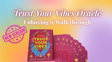 **NIEUW KUNSTWERK** Trust Your Vibes Oracle Deck ~ Uitpakken en doorlopen