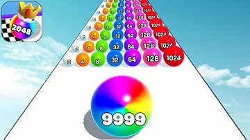 New Satisfying Mobile Game Ball Merge Run Top Gameplay Walkthrough Max Speed Run All Levels Update