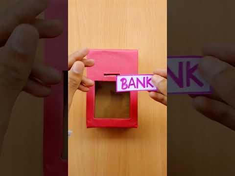 DIY MONEY BANK? HOW TO MAKE CARDBOARD PIGGY BANK AT? CARDBOARD CRAFT IDEAS #shorts #diy #howto#craft