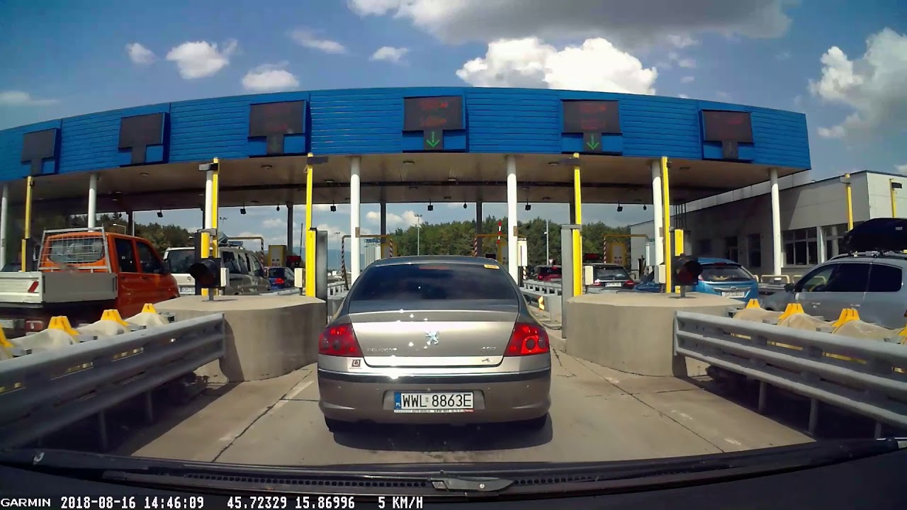 Croatia, Zagreb: motorway gates