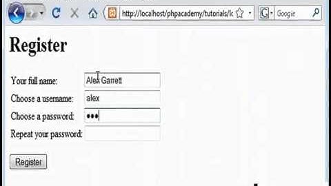 User Registration Tutorial in PHP - Part 2 [Hindi]
