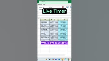 Live Countdown Timer in Excel ⏳ | Track Deadlines in Real-Time!