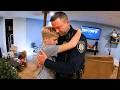 12-Year-Old Refuses to Leave Cop After Arresting Both Parents