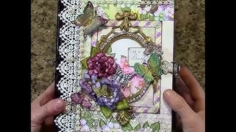 PART 2 TUTORIAL HEARTFELT CREATIONS BUTTERFLY MEDLEY MINI ALBUM - DESIGNS BY SHELLIE