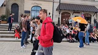 ONE DAY IN WARSAW POLAND | The amazing Old Town | Walking Tour | Варшава Старый город 31.03.2024