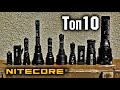 Топ 10 Самых мощных фонарей Nitecore T4K/CONCEPT 2/MH40GTR/ MH25S/P30/NEW P30i/TM9K/TM28/TM10K/TM39