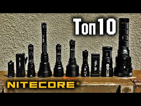 Топ 10 Самых мощных фонарей Nitecore T4K-CONCEPT 2-MH40GTR- MH25S-P30-NEW P30i-TM9K-TM28-TM10K-TM39