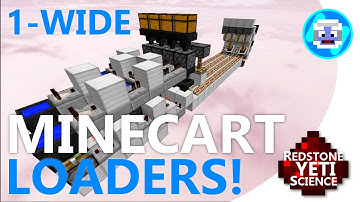 Tileable 1-Wide Minecart Loader and Unloader! Minecraft Redstone for 1.8/1.9
