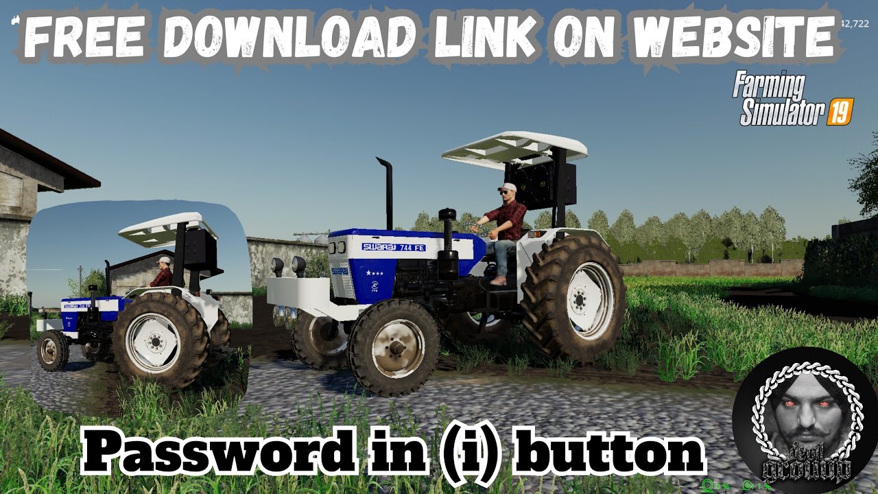 FS 19 swaraj 744 mod download link Indian tractor farming simulator 19