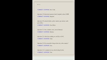 ASL Unit 4 Comprehension Test Exam