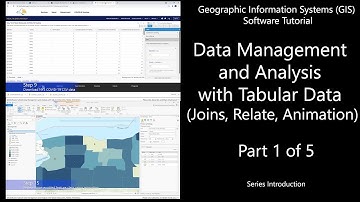 GIS Software Tutorial: Data Management and Analysis with Tabular Data (Part 1 of 5) #Maps #GIS