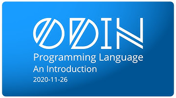 Odin Programming Language: An Introduction - 2020-11-26