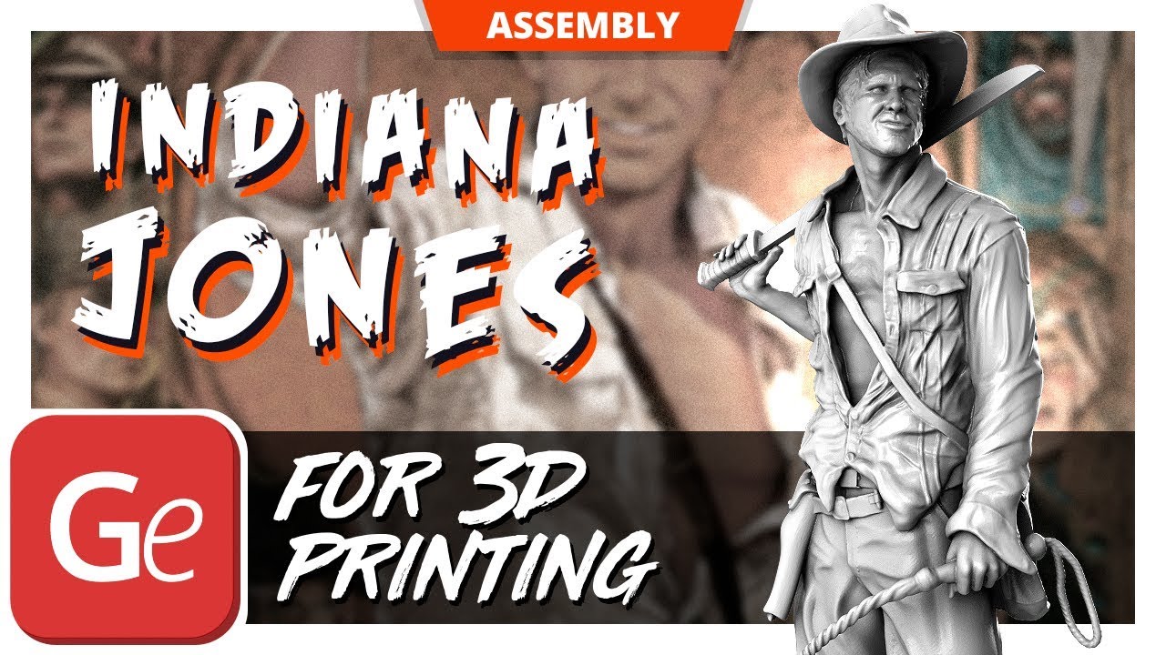 Indiana Jones 3D Printing Figurine | Assembly by Gambody - YouTube