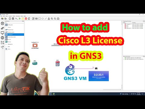 How to add Cisco L3 License in gns3