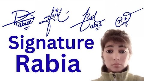 Rabia name signature style||name signature with arooj 