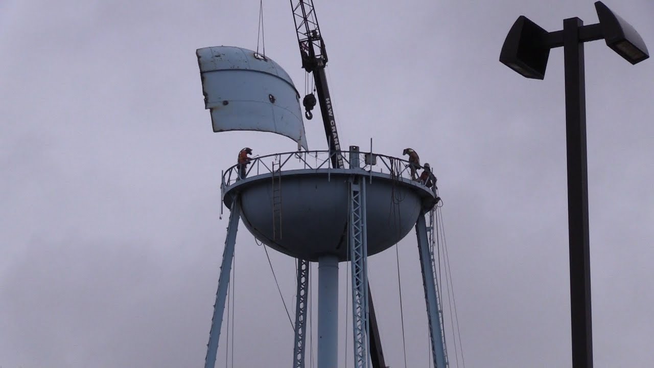 Taking Down the Old Water Tower YouTube