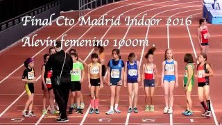 Final Indoor Atletismo abril 2016 Alevines femenino.