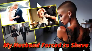Haircut Stories - My Husband Forced to Shave My Head for in Barber Shop 1 : headshave buzz cut bald
