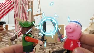 Peppa Pig vs Playmobil Pirates Playmobil Pirates Adventures Toys