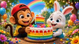 🌈 Rainbow Cake Song for Kids | Colorful Cake Rhyme 🎵 #nurseryrhymes #kidssongs