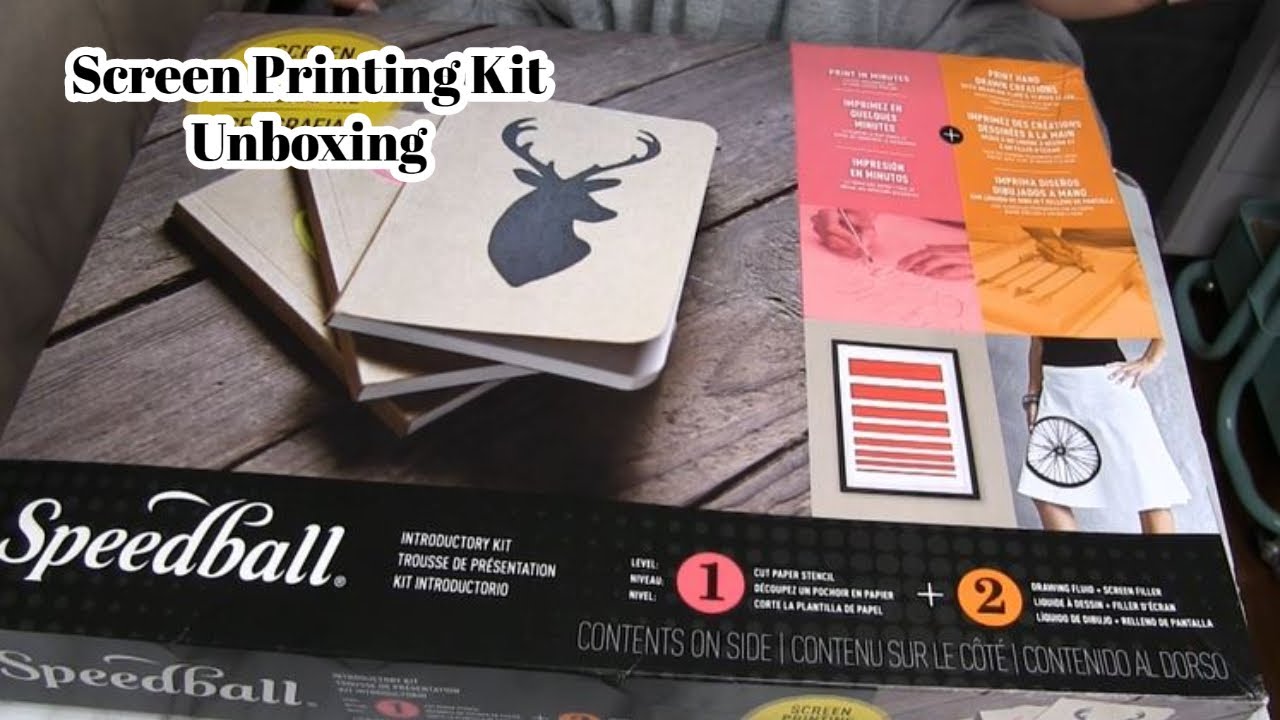 DIY Screen Printing Using Speedball's Advanced All-In-One Screen Printing  Kit 