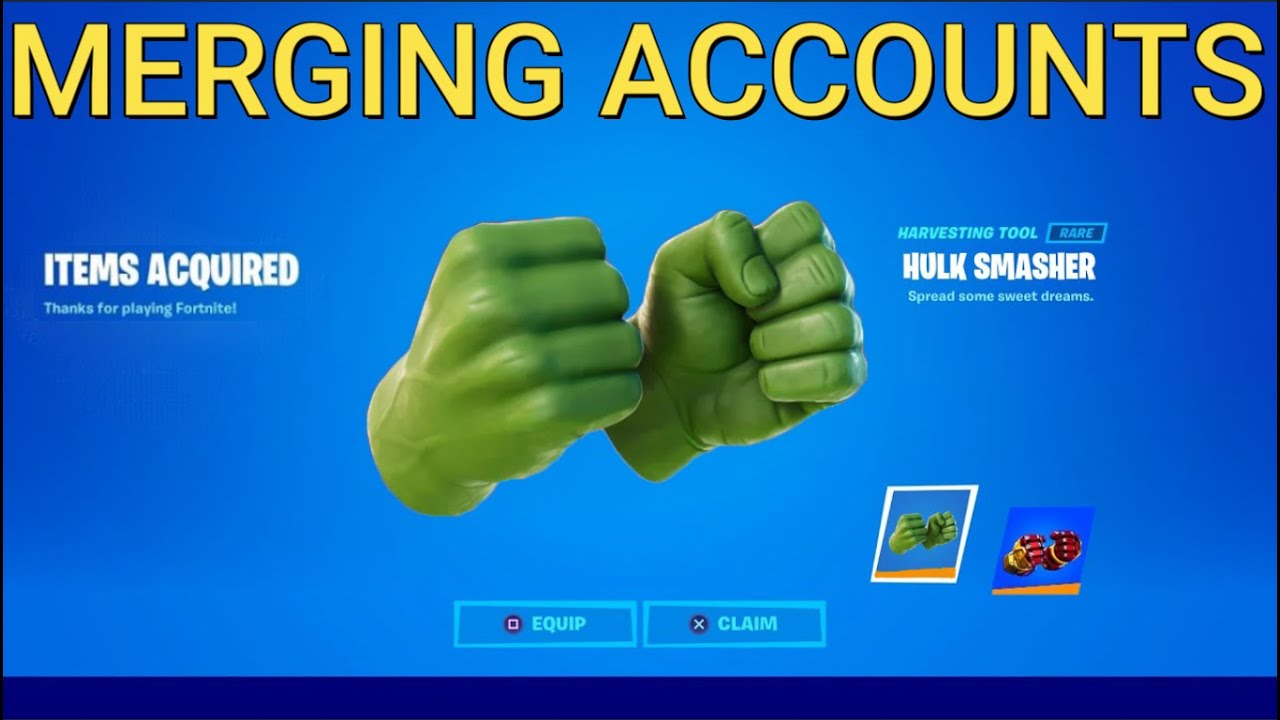 How to Merge Accounts in Fortnite *Chapter 2* - YouTube