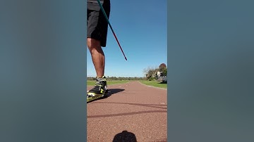 Progression into diagonal stride for Rollerski beginners  Diagonal stride