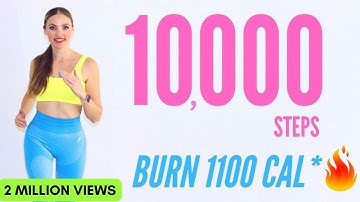 10000 Step Challenge For Weight Loss 🔥/ 10k Step Workout / Cardio Exercises At Home